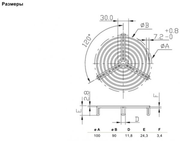 Защитная решётка Systemair SG 100 PROTECTION GUARD