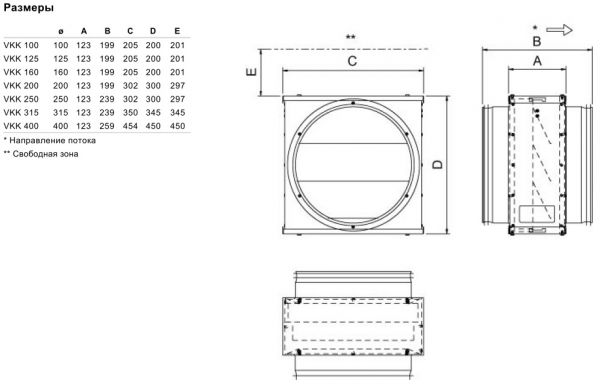 Обратный клапан Systemair VKK-160 BACK DRAFT DAMPER