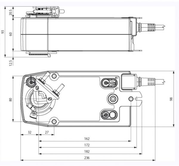 Электропривод Systemair SF24A-S2 DAMPER ACTUATOR