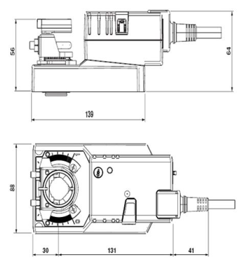 Электропривод Systemair SM230ASR DAMPER ACTUATOR