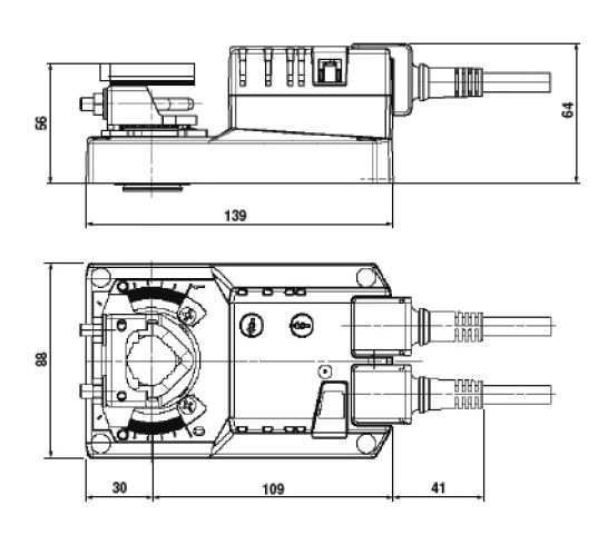Электропривод Systemair SM24A-SR DAMPER ACTUATOR